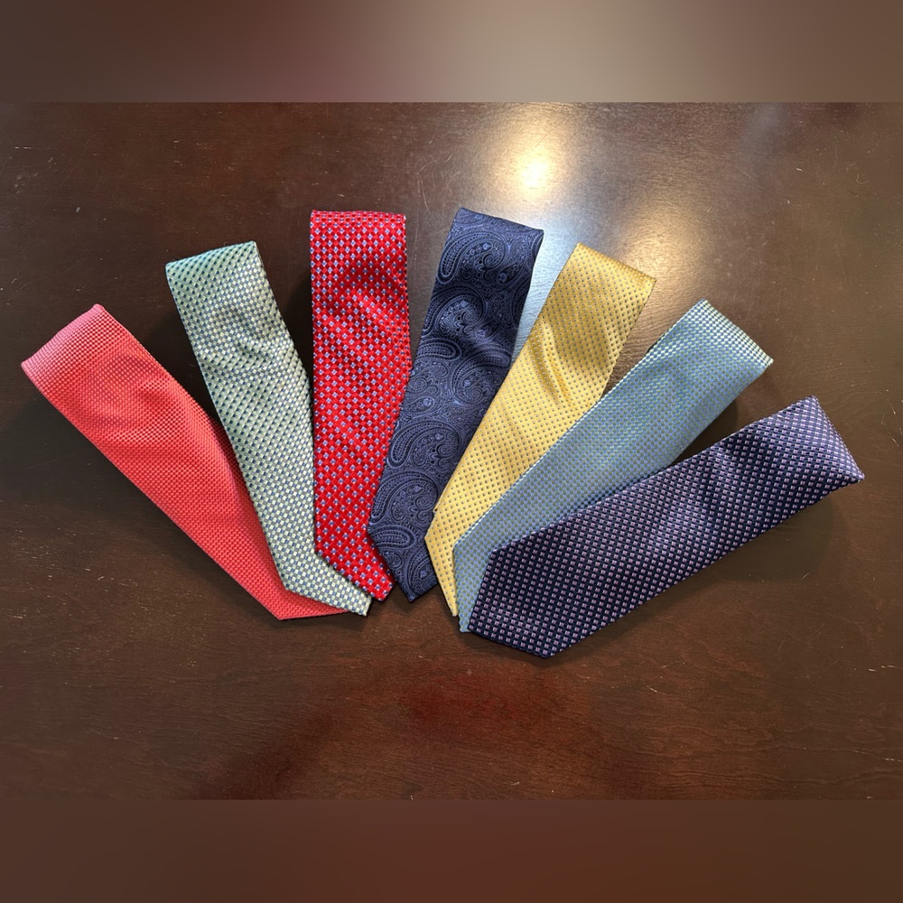 Michael Michael Kors Men’s Neck Ties LOT OF 7 TIES Various vibriant colors
